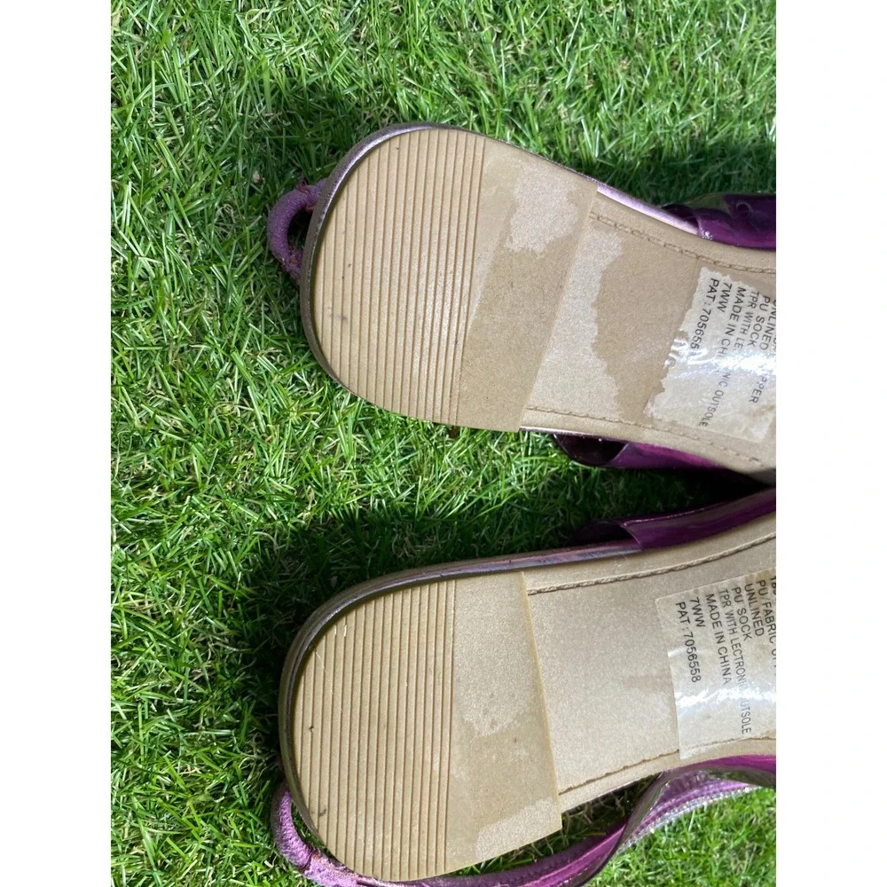 Torrid Pink Rhinestone‎ Slingback Pointed Toe Flats Women's Shoes
